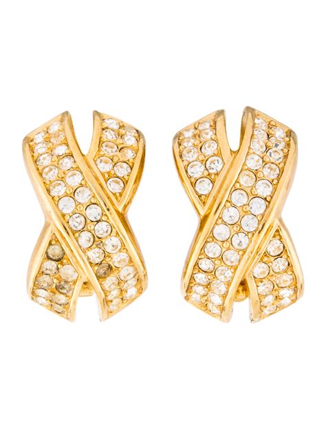 aretes christian dior|Dior designer earrings.